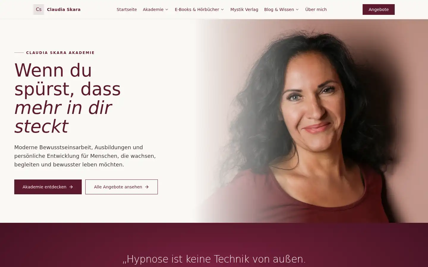 Screenshot of claudia-skara.com
