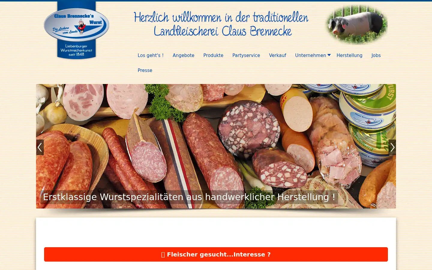 Screenshot of clausbrennecke.de