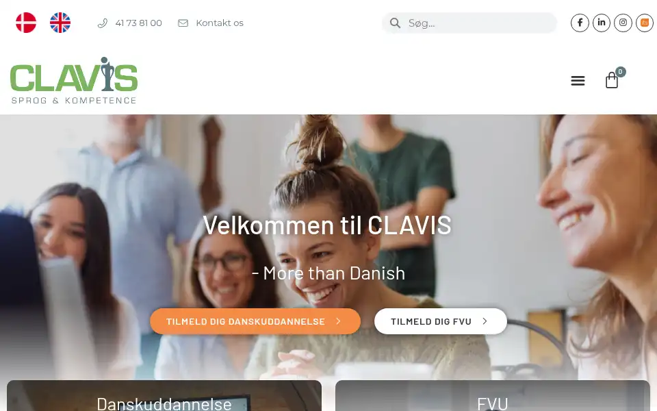 Screenshot of clavis.org