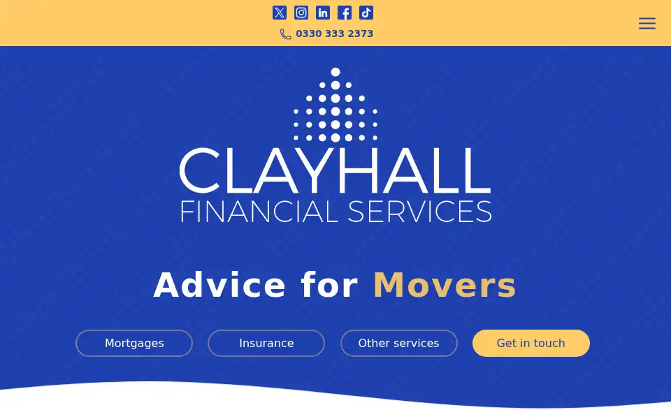 Screenshot of clayhallfs.com