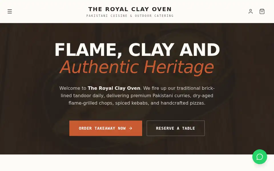 Screenshot of clayoven.ie