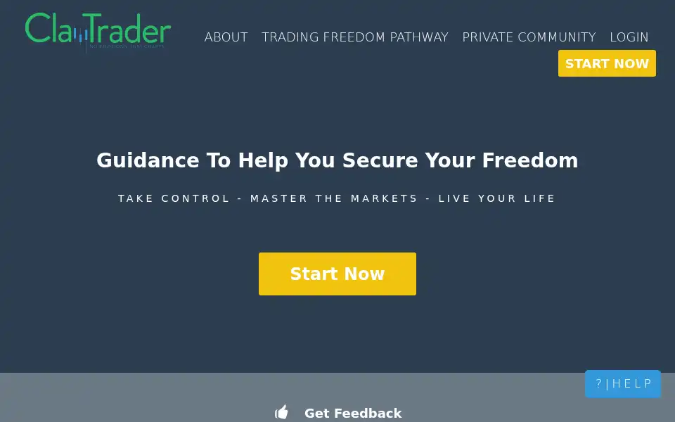 Screenshot of claytrader.com