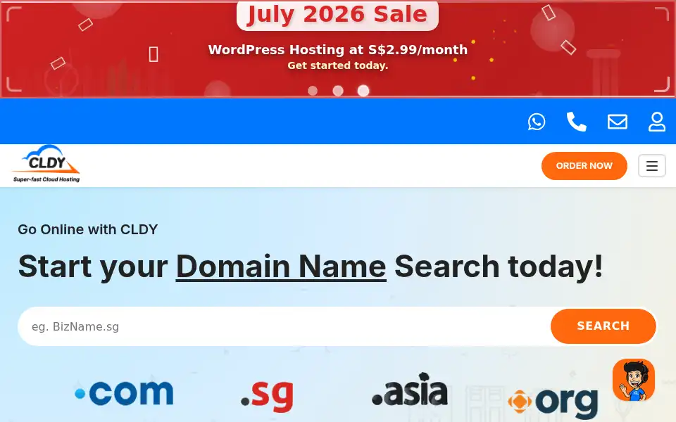 Screenshot of cldy.com