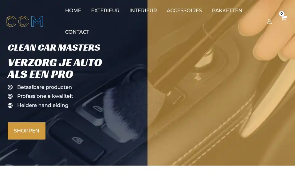 Screenshot of cleancarmasters.nl
