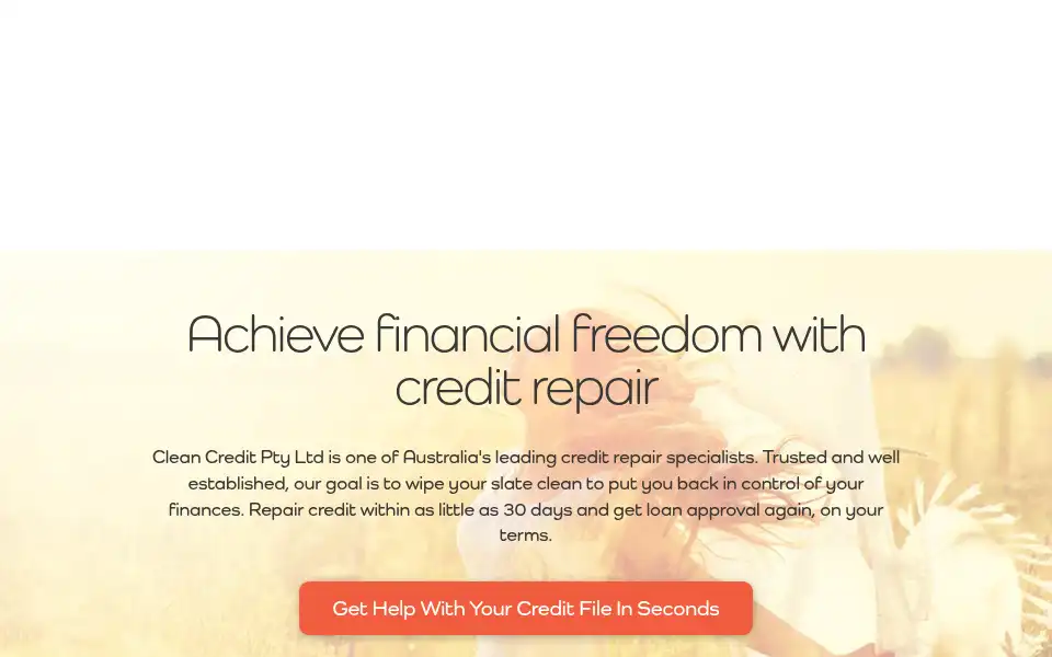 Screenshot of cleancredit.com.au