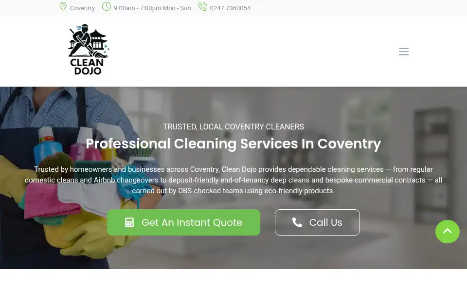Screenshot of cleandojo.com