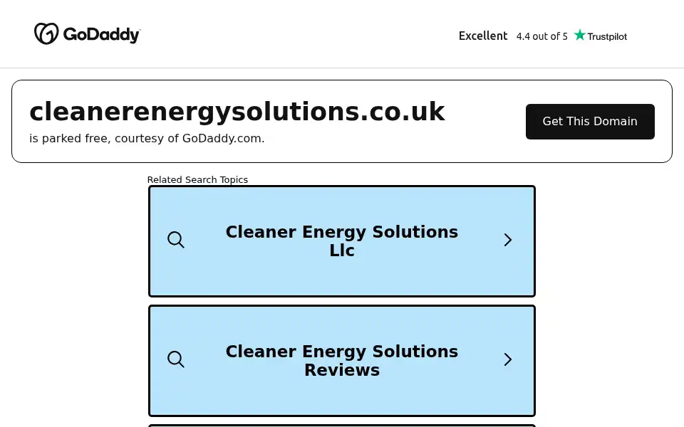 Screenshot of cleanerenergysolutions.co.uk