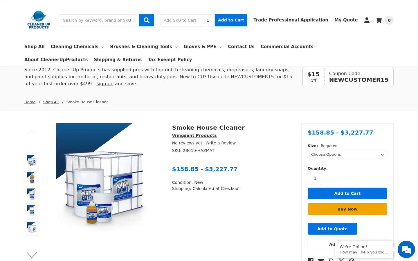 Screenshot of cleanerupproducts.com