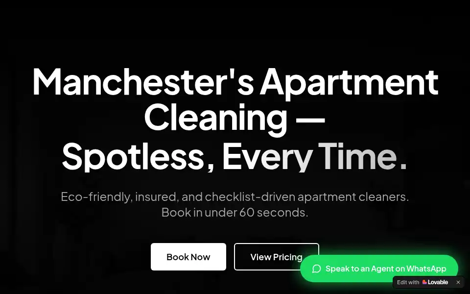 Screenshot of cleangeneap.co.uk