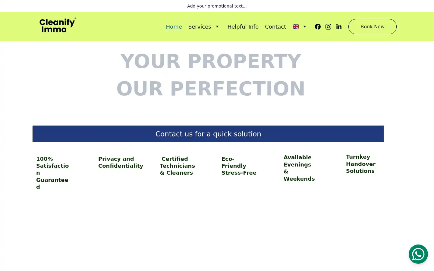 Screenshot of cleanify-immo.com