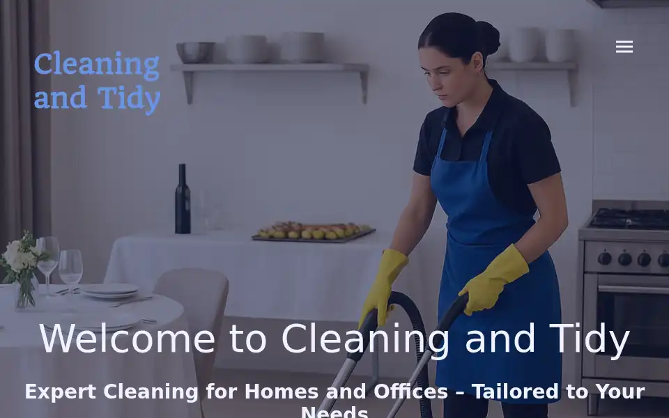 Screenshot of cleaningandtidy.com