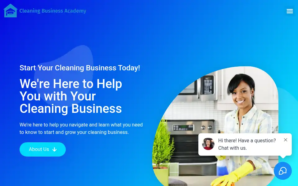 Screenshot of cleaningbusinessacademy.com