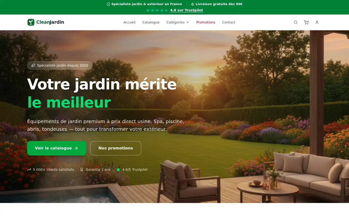 Screenshot of cleanjardin-fr.com