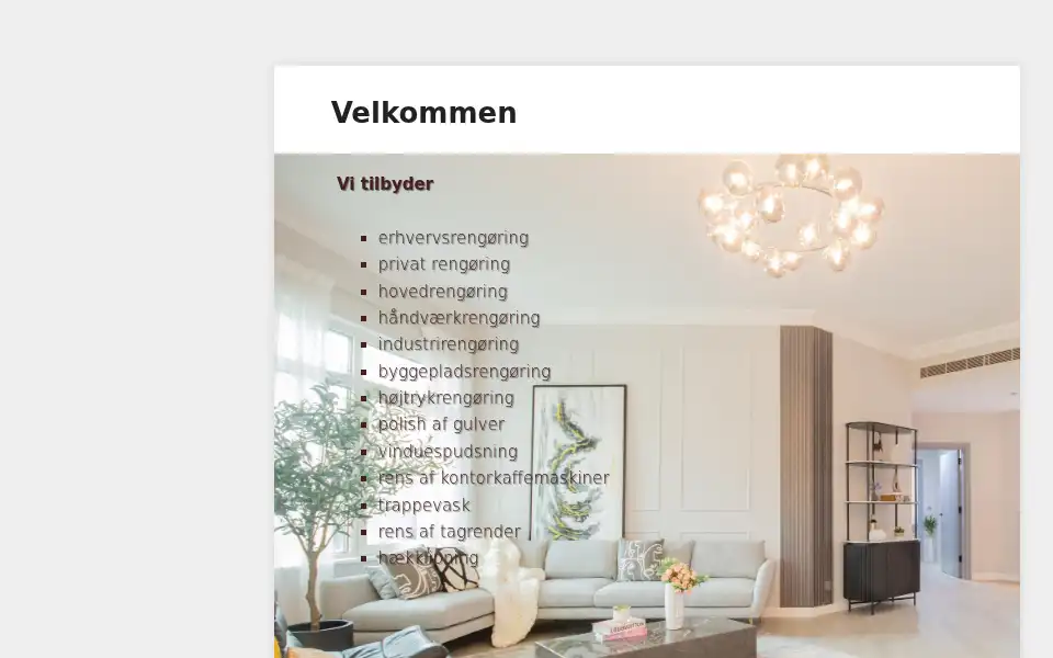 Screenshot of cleanogreen.dk