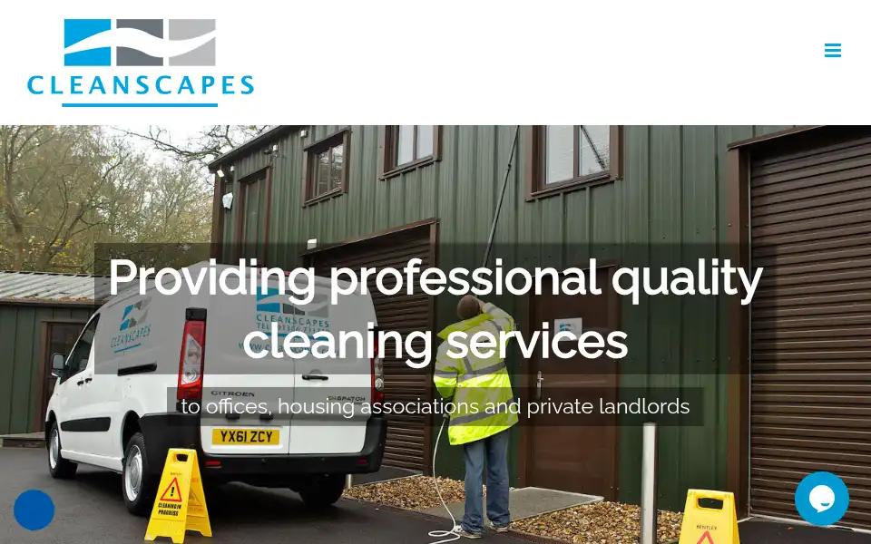Screenshot of cleanscapes.co.uk