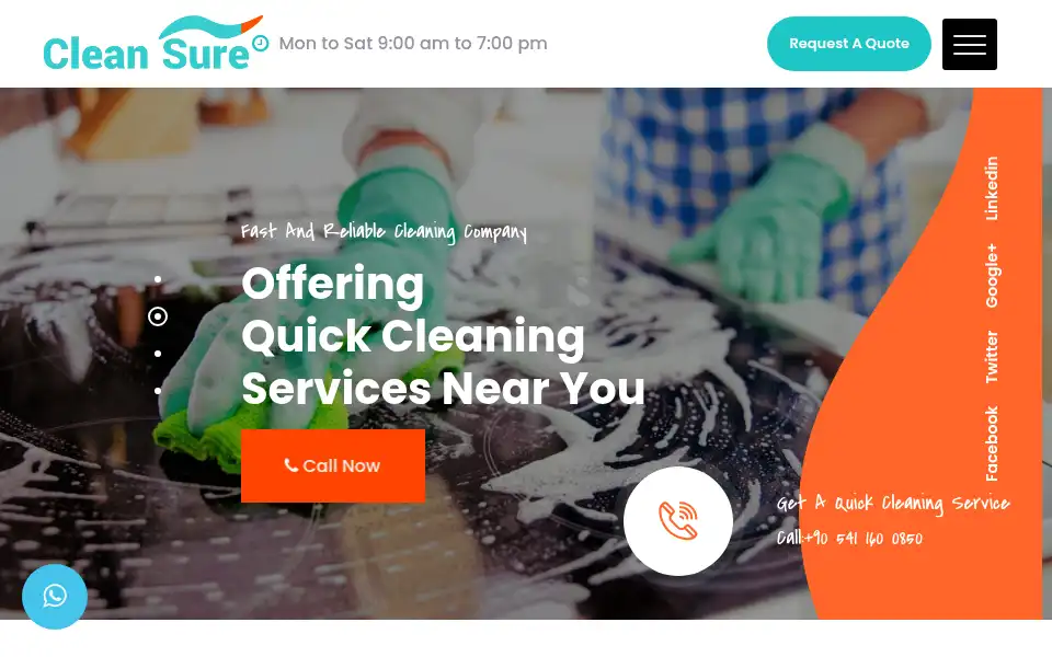 Screenshot of cleansuregroup.com