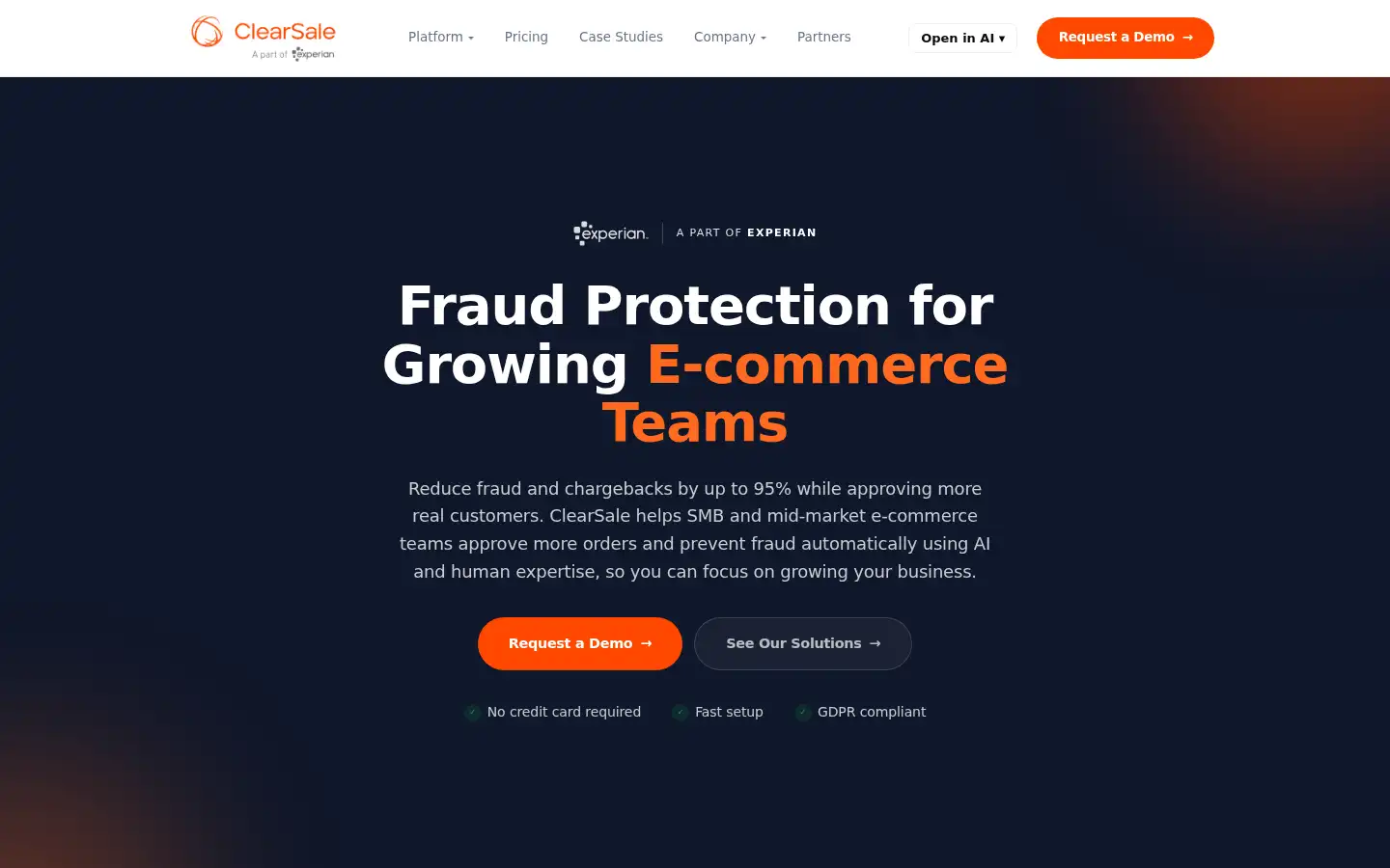 Screenshot of clear.sale