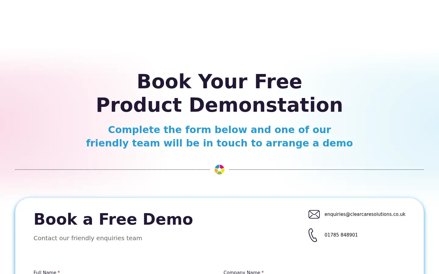 Screenshot of clearcaresolutions.co.uk