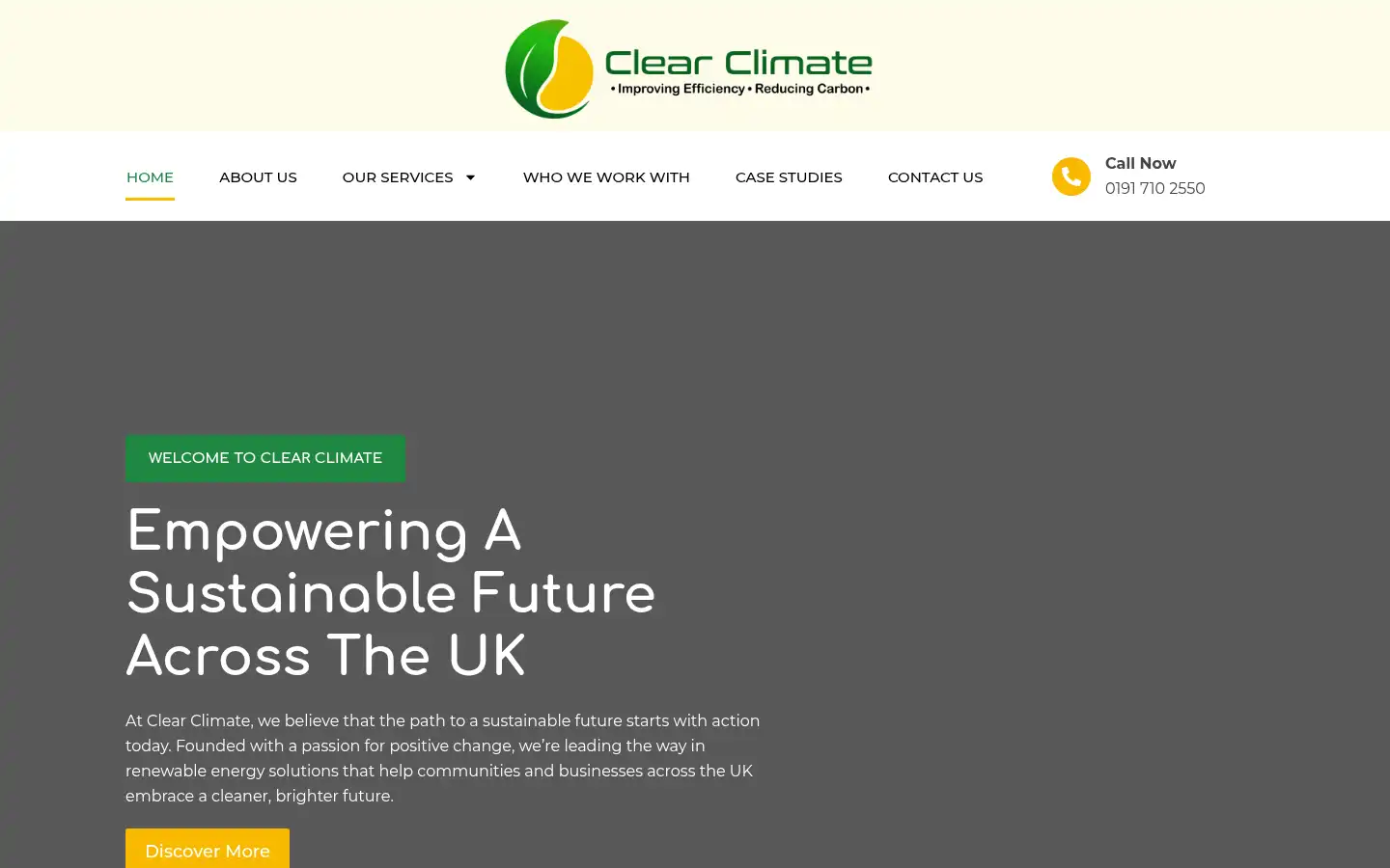 Screenshot of clearclimate.co.uk