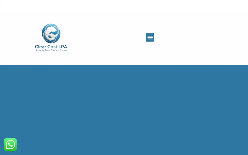 Screenshot of clearcostlpa.co.uk