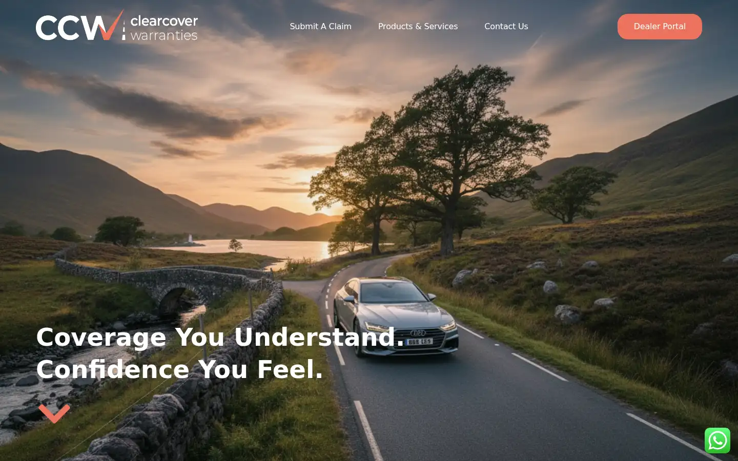 Screenshot of clearcoverwarranties.co.uk