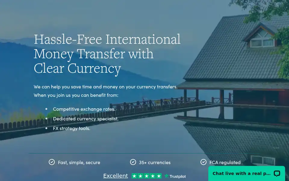 Screenshot of clearcurrency.co.uk