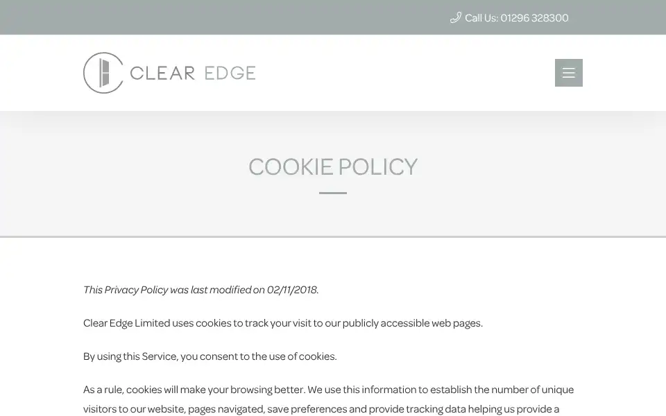 Screenshot of clearedge.co.uk