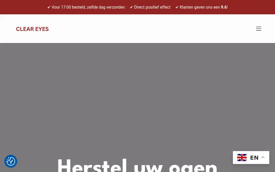 Screenshot of cleareyes.nl