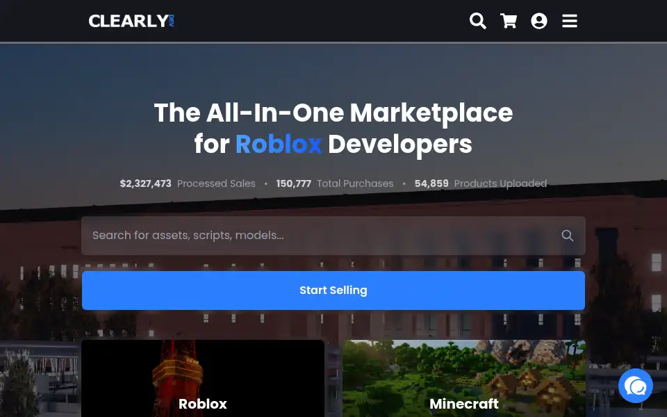 Screenshot of clearlydev.com