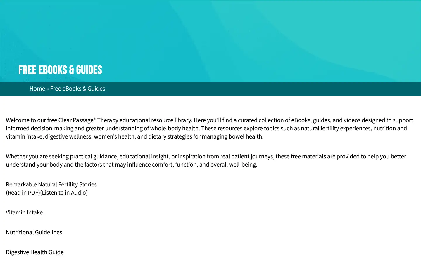 Screenshot of clearpassage.com