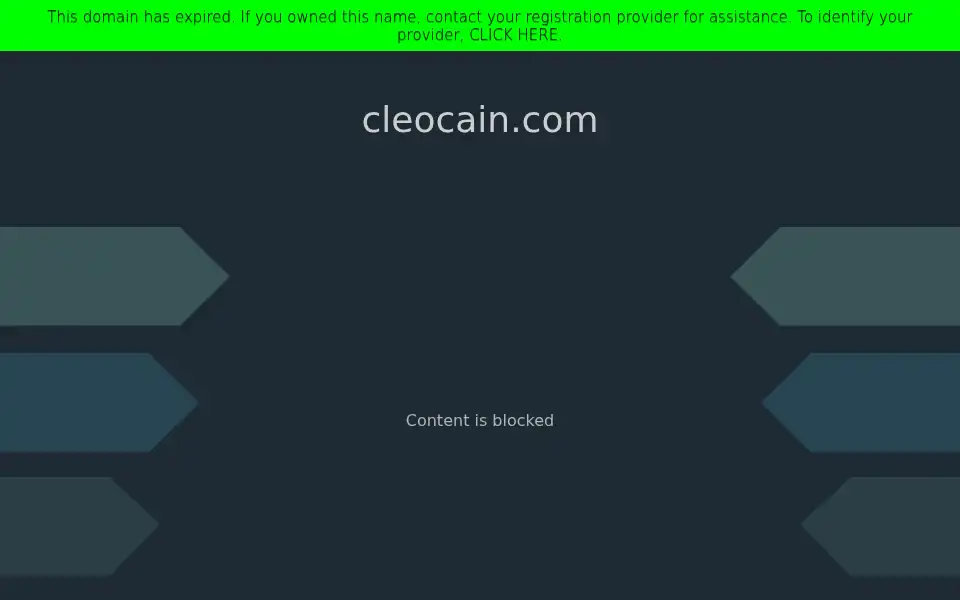 Screenshot of cleocain.com