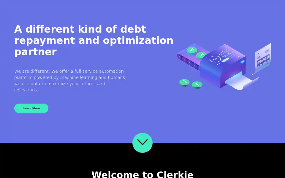 Screenshot of clerkie.io