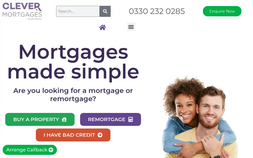Screenshot of clever-mortgages.co.uk
