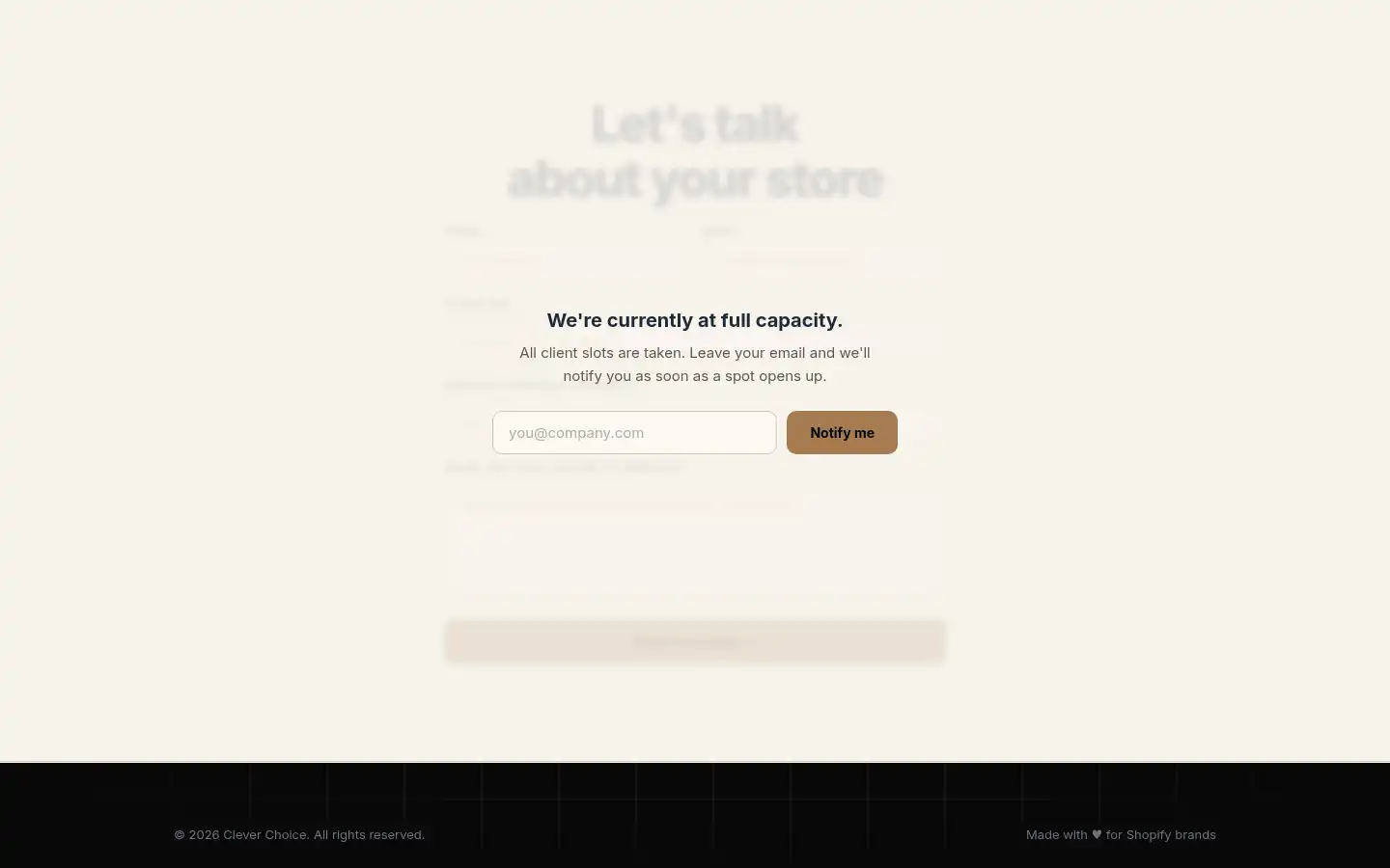 Screenshot of cleverchoice.cc