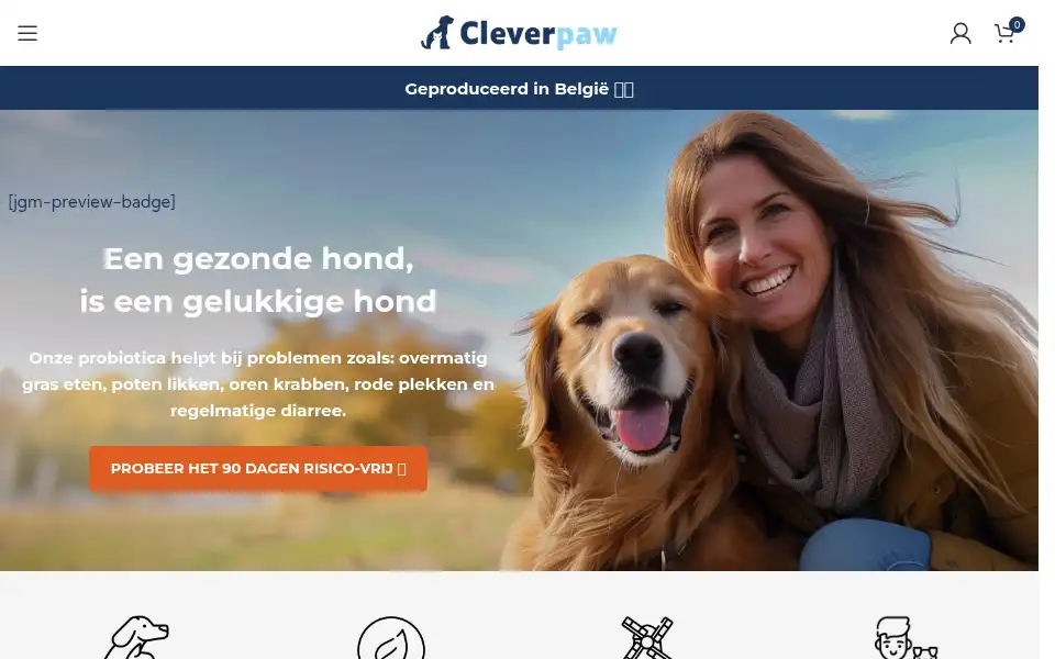 Screenshot of cleverpaw.eu