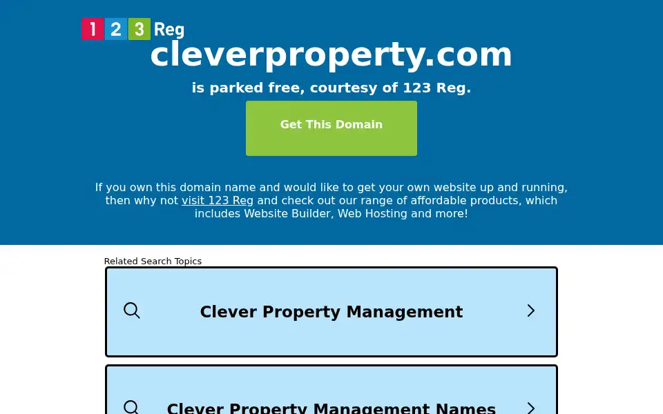Screenshot of cleverproperty.com