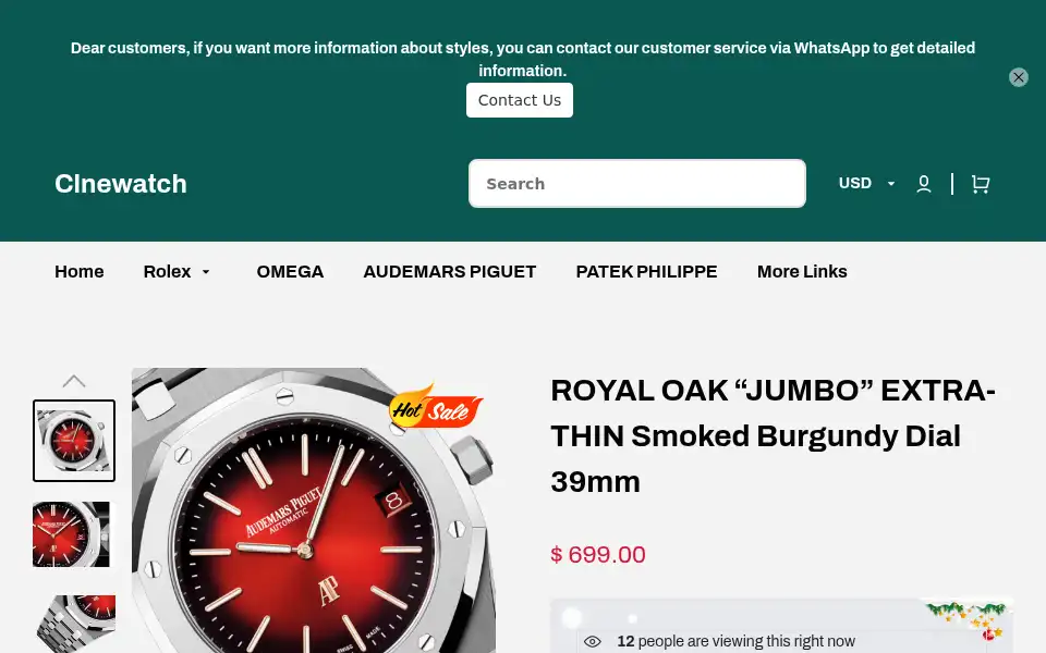 Screenshot of clewatch.com
