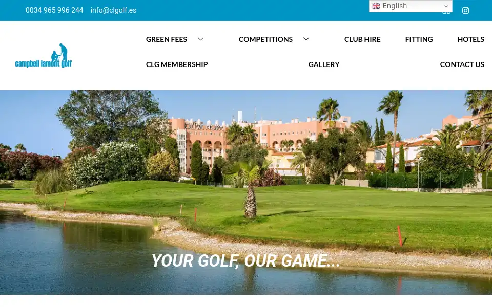 Screenshot of clgolf.es