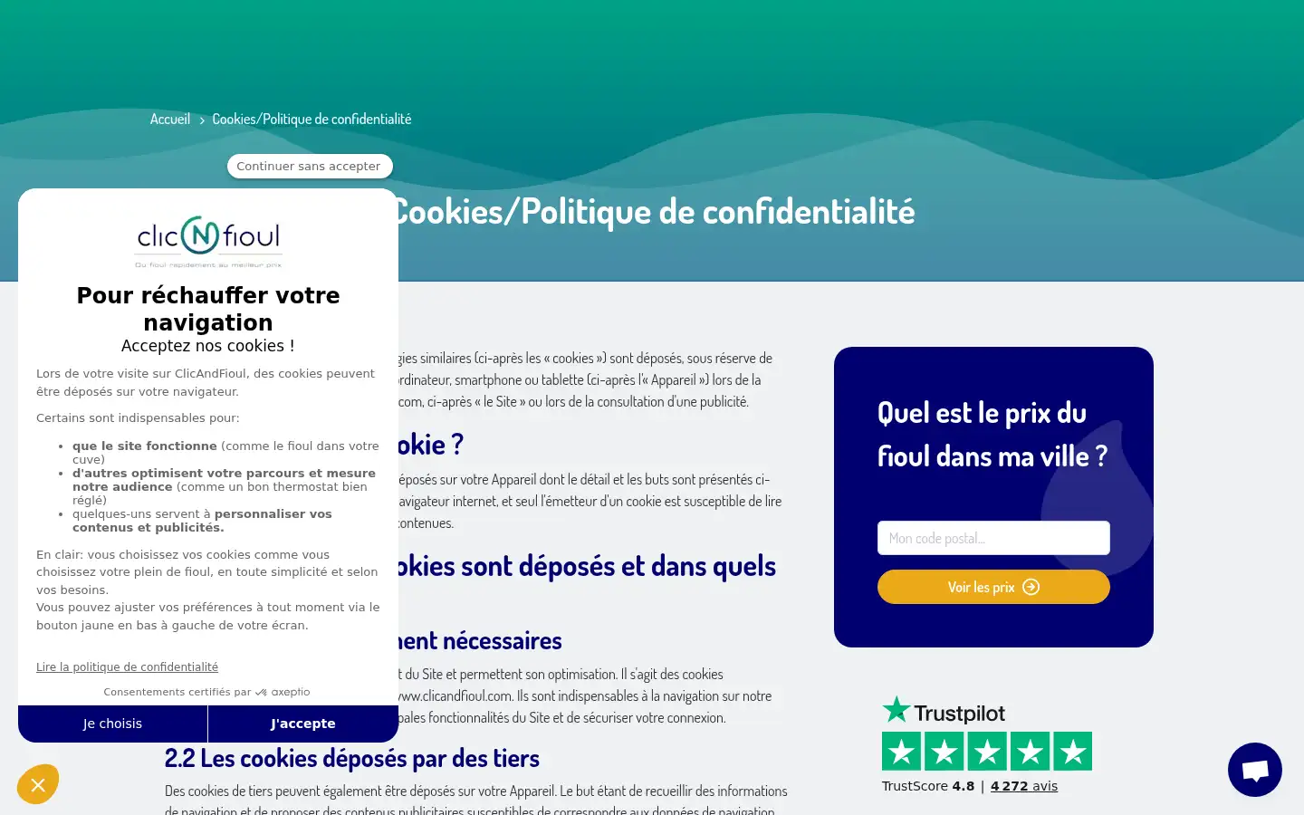 Screenshot of clicandfioul.com