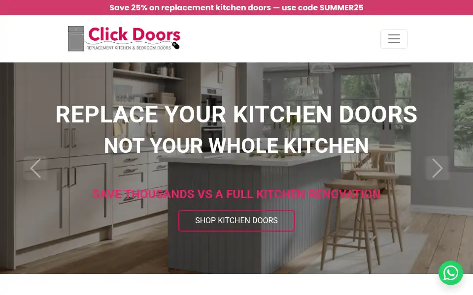 Screenshot of click-doors.com