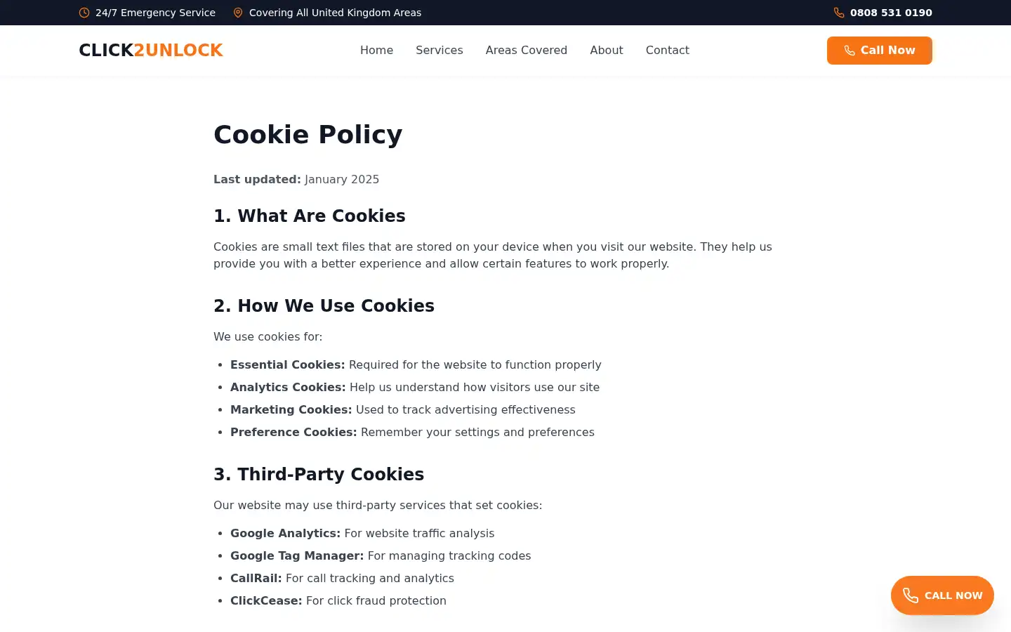 Screenshot of click2unlock.co.uk