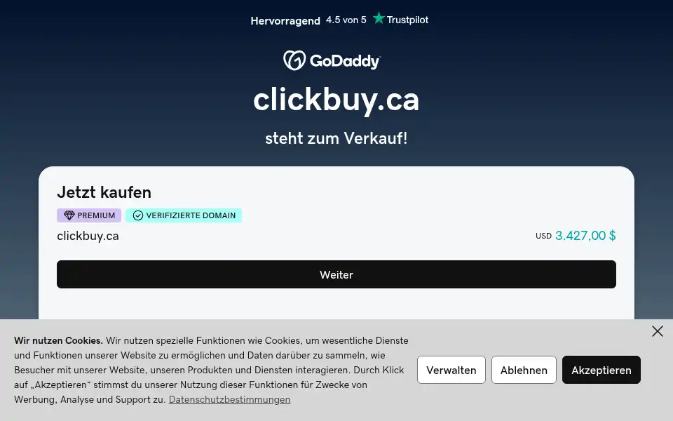 Screenshot of clickbuy.ca