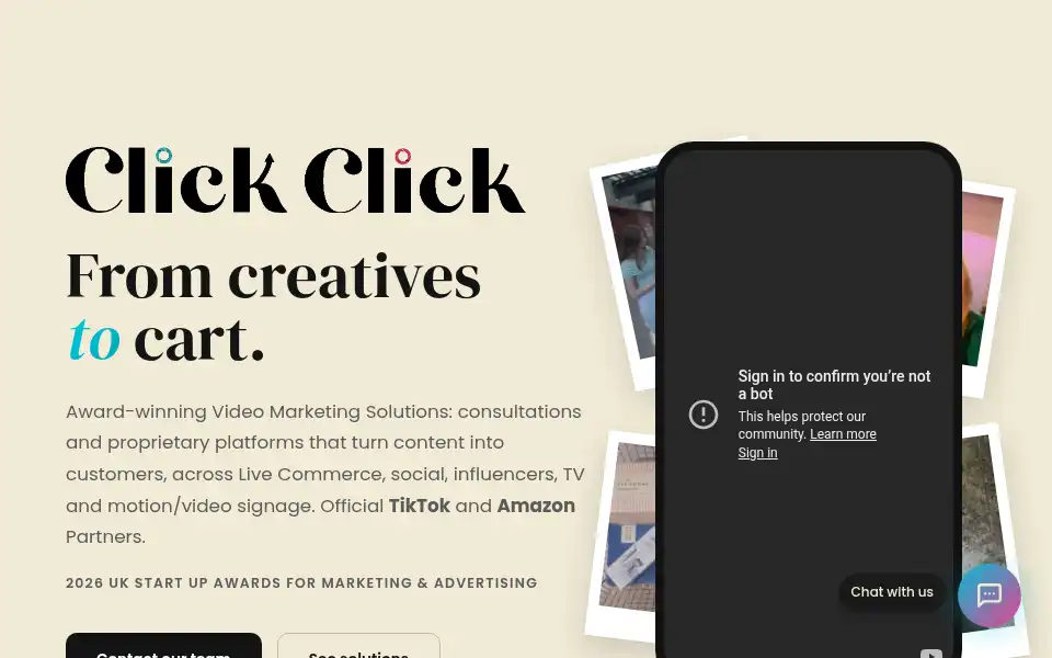 Screenshot of clickclick.video