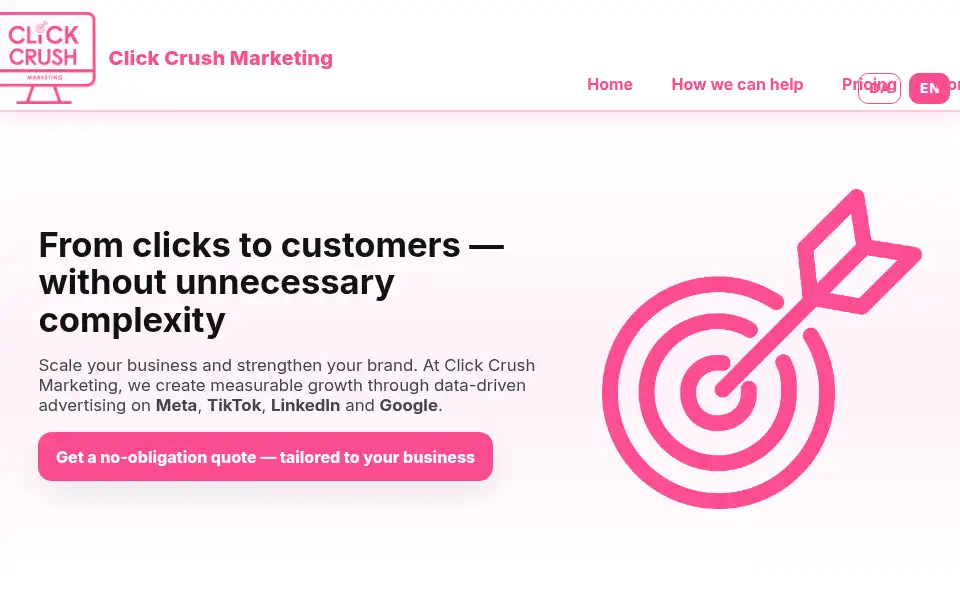 Screenshot of clickcrushmarketing.com
