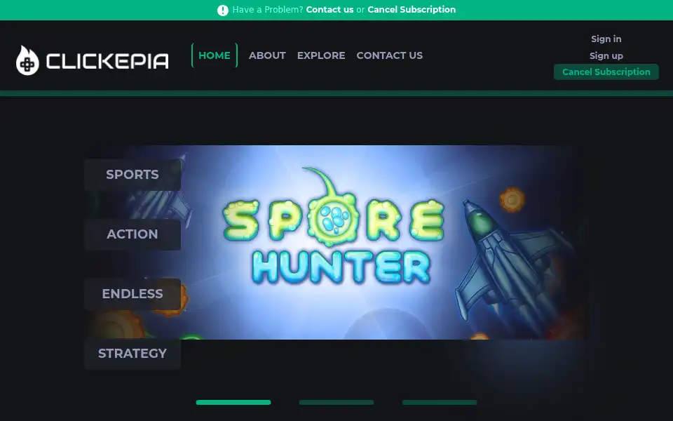 Screenshot of clickepia.com