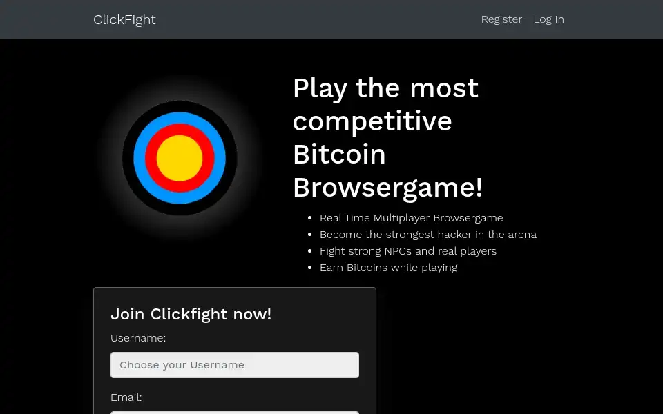 Screenshot of clickfight.net