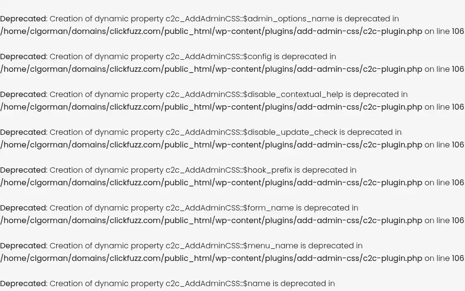 Screenshot of clickfuzz.com