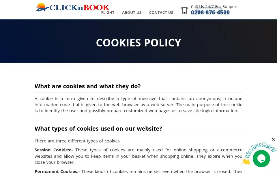 Screenshot of clicknbook.co.uk