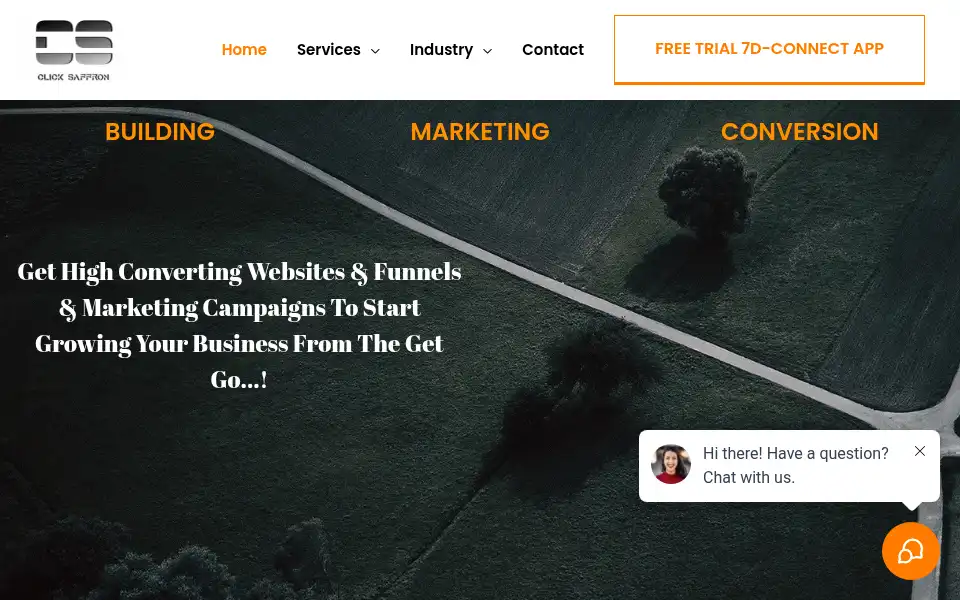 Screenshot of clicksaffron.com