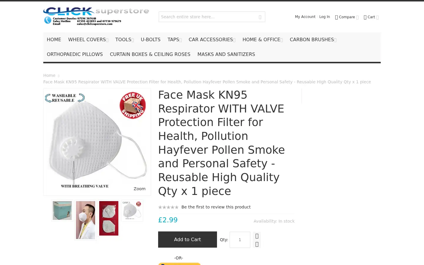 Screenshot of clicksuperstore.com